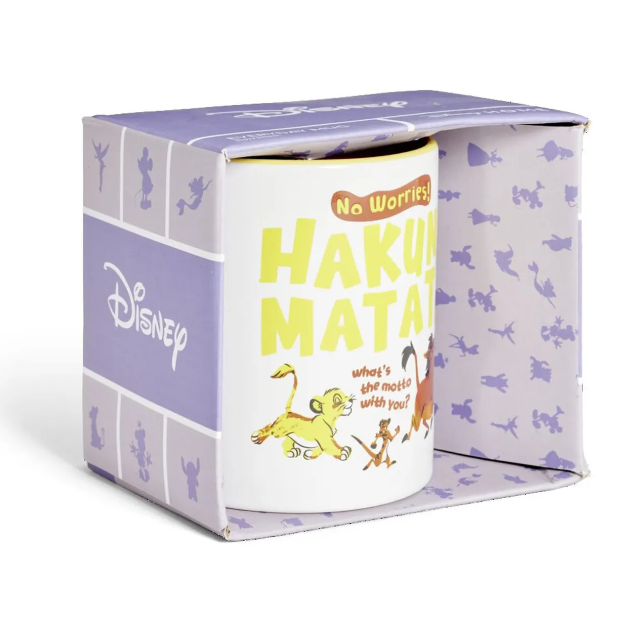 Gifi Mug Disney Le Roi Lion Hakuna Matata blanc et jaune 315ml