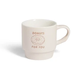 Gifi Mug empilables en céramique motifs et couleurs assorties 300ml - 4 pièces Online