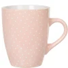 Gifi Mug faïence rose motifs pois blancs