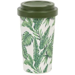 Gifi Mug imprimé avec couvercle uni 400 ml