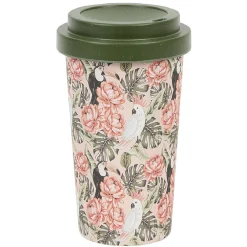 Gifi Mug imprimé avec couvercle uni 400 ml