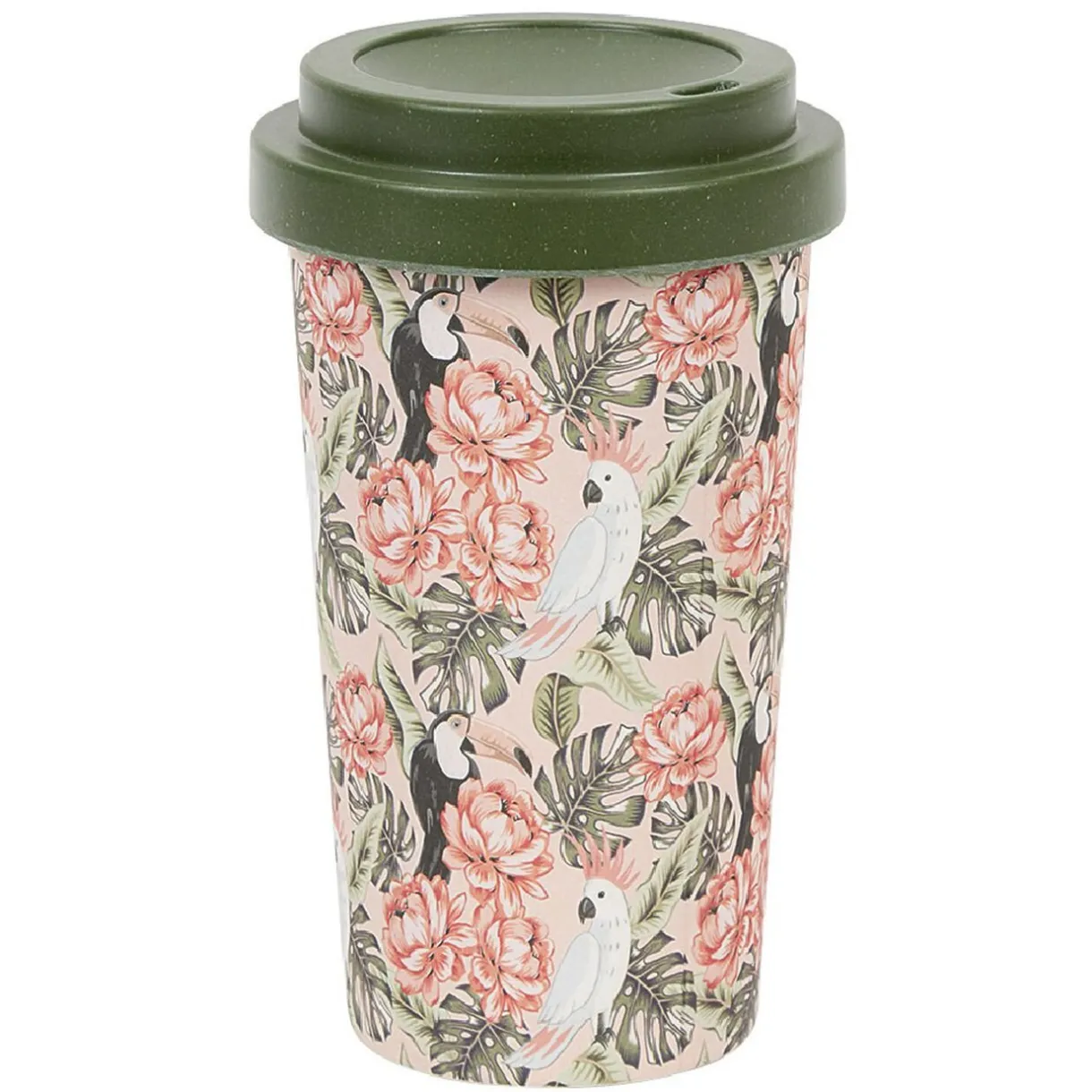 Gifi Mug imprimé avec couvercle uni 400 ml