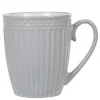 Gifi Mug motif relief gris clair et blanc Discount