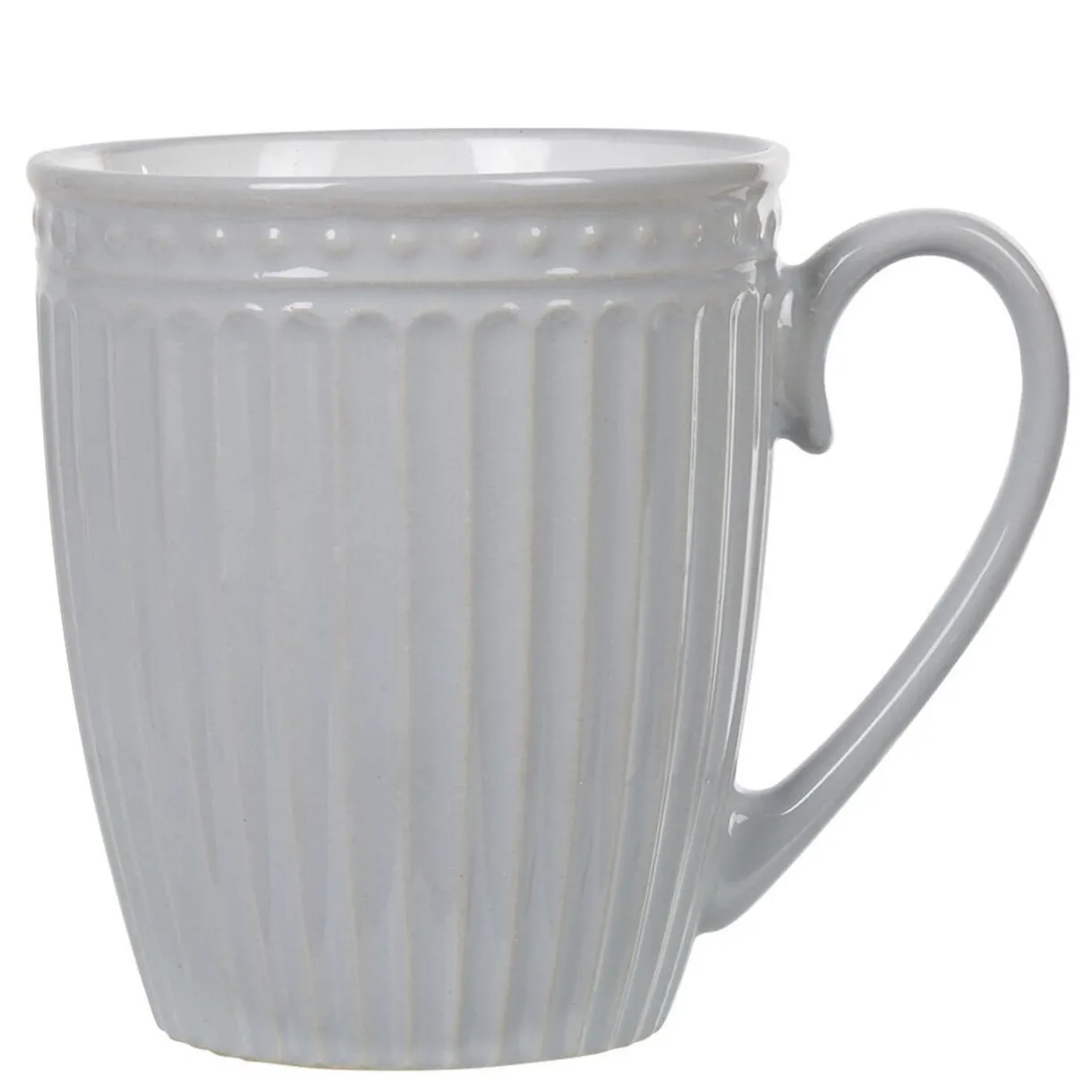 Gifi Mug motif relief gris clair et blanc Discount