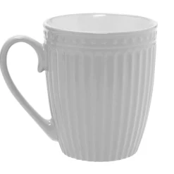 Gifi Mug motif relief gris clair et blanc Discount