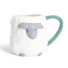Gifi Mug mouton dolomite blanc et gris Ø10xH10cm Discount