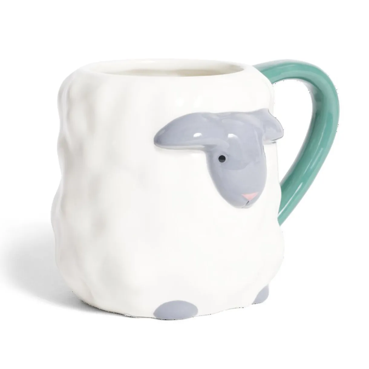 Gifi Mug mouton dolomite blanc et gris Ø10xH10cm Discount