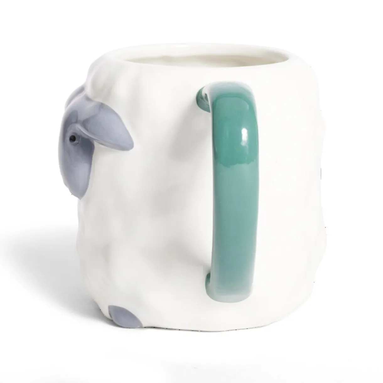 Gifi Mug mouton dolomite blanc et gris Ø10xH10cm Discount