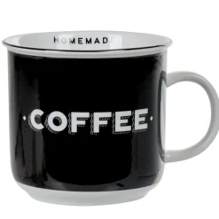 Gifi Mug noir inscription coffee blanc collection Bakery New