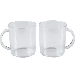 Gifi Mug plastique transparent x2 Hot