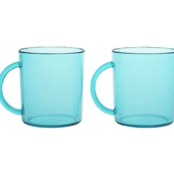 Gifi Mug plastique vert émeraude x2 Outlet