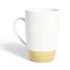 Gifi Mug porcelaine blanc et beige 500ml Clearance