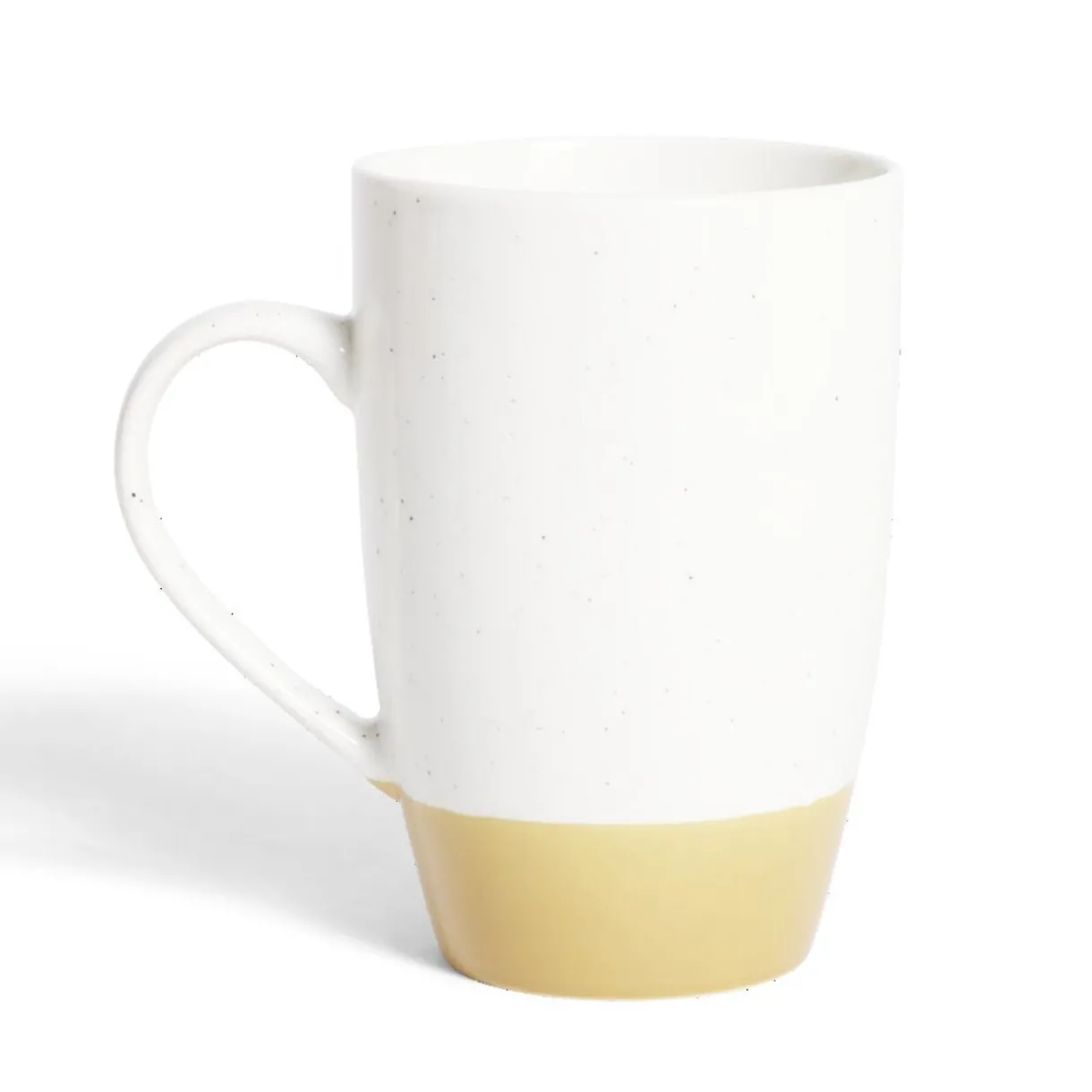 Gifi Mug porcelaine blanc et beige 500ml Clearance