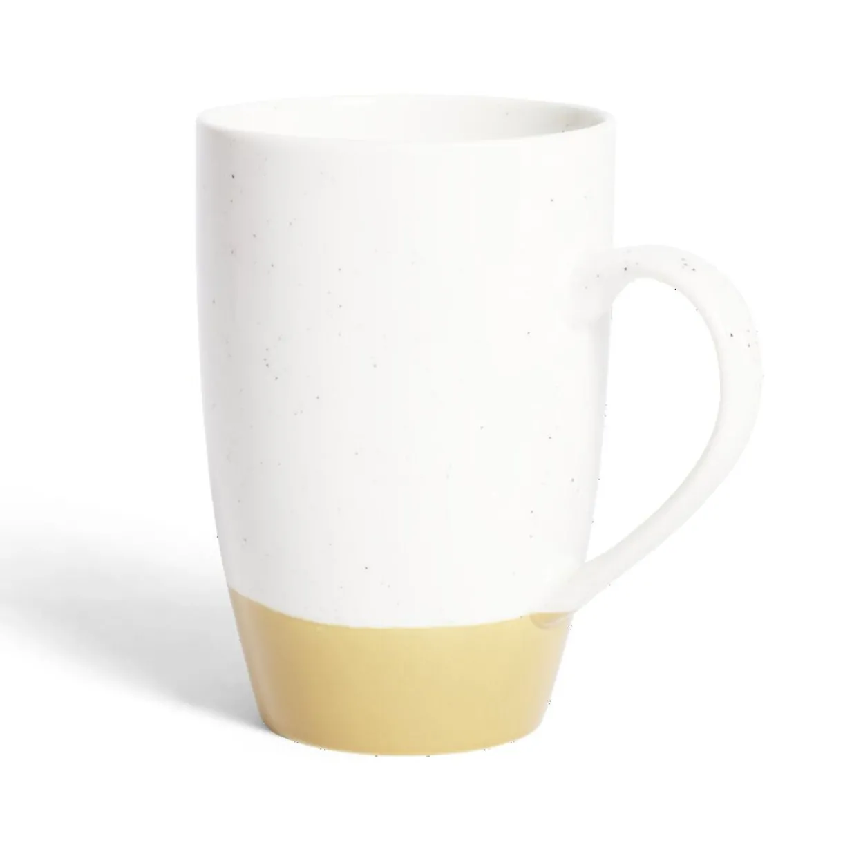 Gifi Mug porcelaine blanc et beige 500ml Clearance