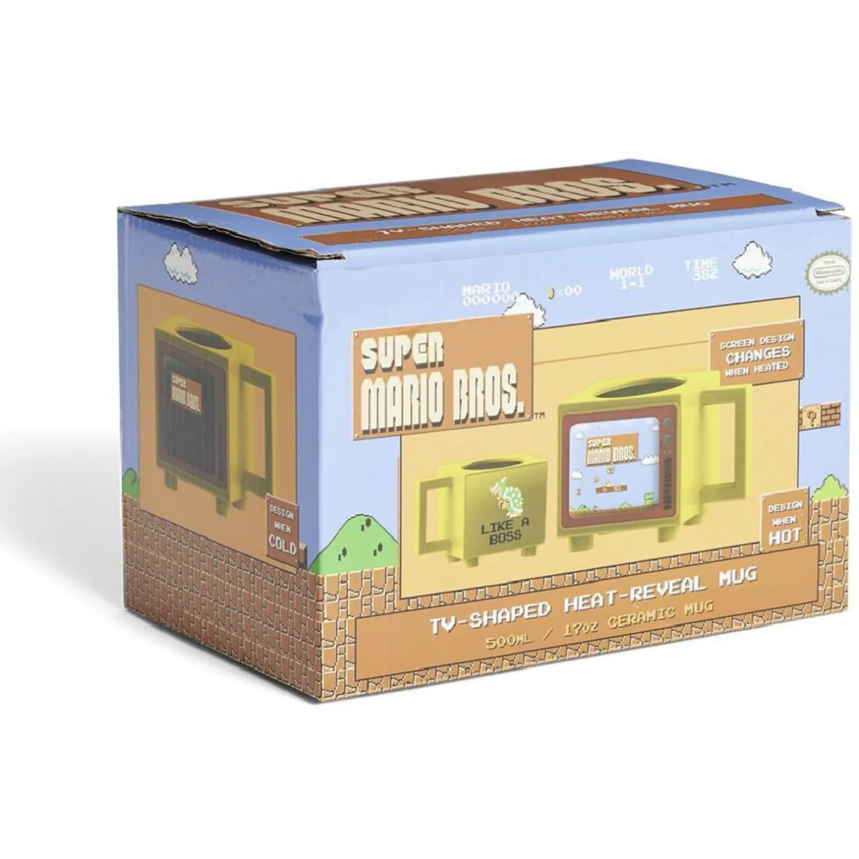 Gifi Mug thermoréactif Super Mario Bros jaune 500ml