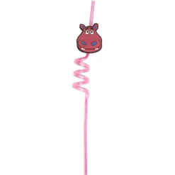 Gifi Paille tortillon fantaisie décor animaux x4