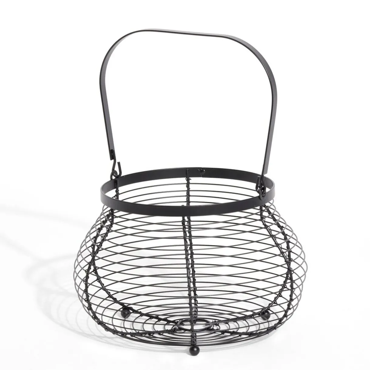 Gifi Panier à oeufs avec poignée métal noir New