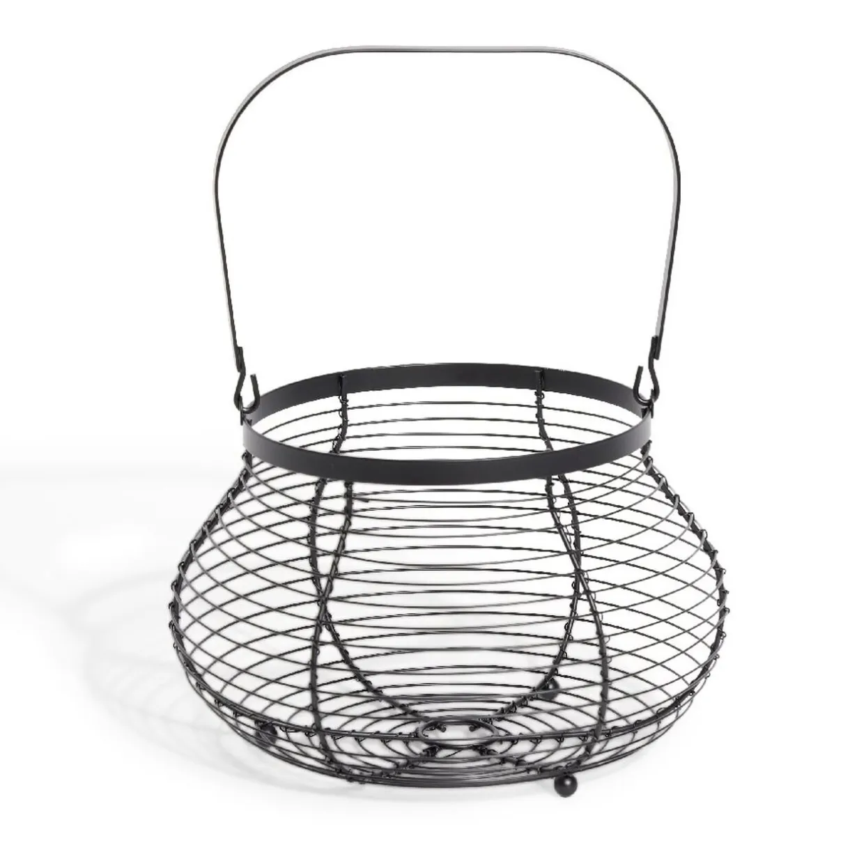 Gifi Panier à oeufs avec poignée métal noir New