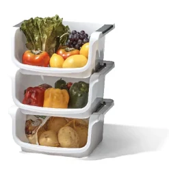 Gifi Panier superposable blanc x3 Sale