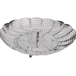 Gifi Panier vapeur réglable métal gris Ø28,5xH9,5cm Discount