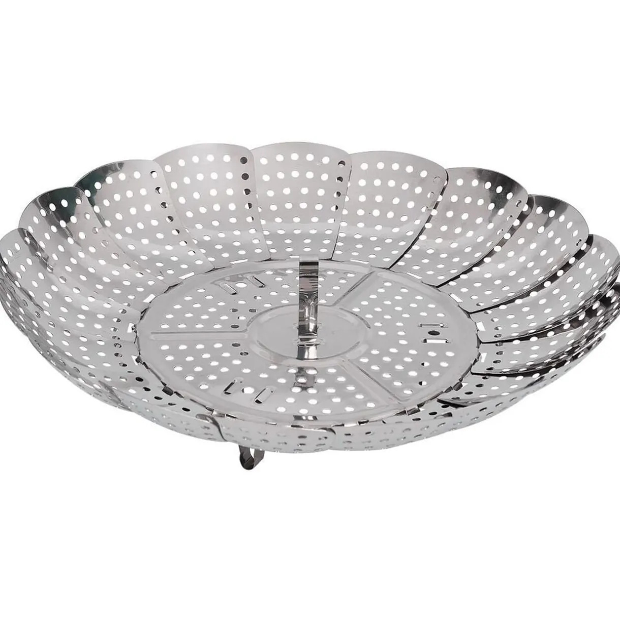 Gifi Panier vapeur réglable métal gris Ø28,5xH9,5cm Discount