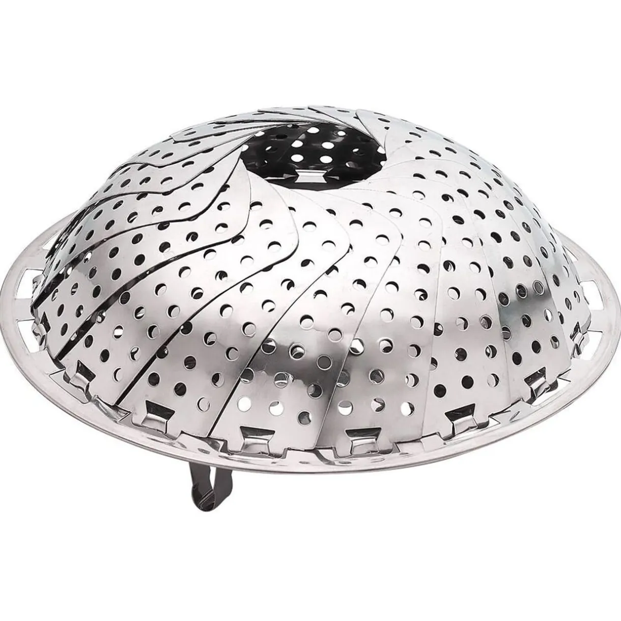 Gifi Panier vapeur réglable métal gris Ø28,5xH9,5cm Discount