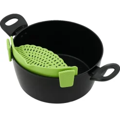 Gifi Passoire casserole à clips silicone gris Discount