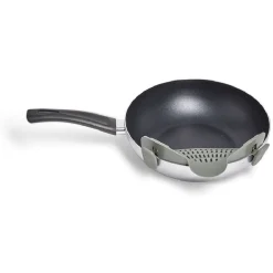 Gifi Passoire casserole à clips silicone gris Discount