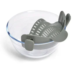 Gifi Passoire casserole à clips silicone gris Discount