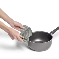 Gifi Passoire casserole à clips silicone gris Discount