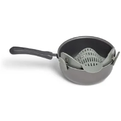 Gifi Passoire casserole à clips silicone gris Discount