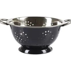 Gifi Passoire ronde en inox noir et gris Clearance