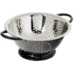 Gifi Passoire ronde en inox noir et gris Best