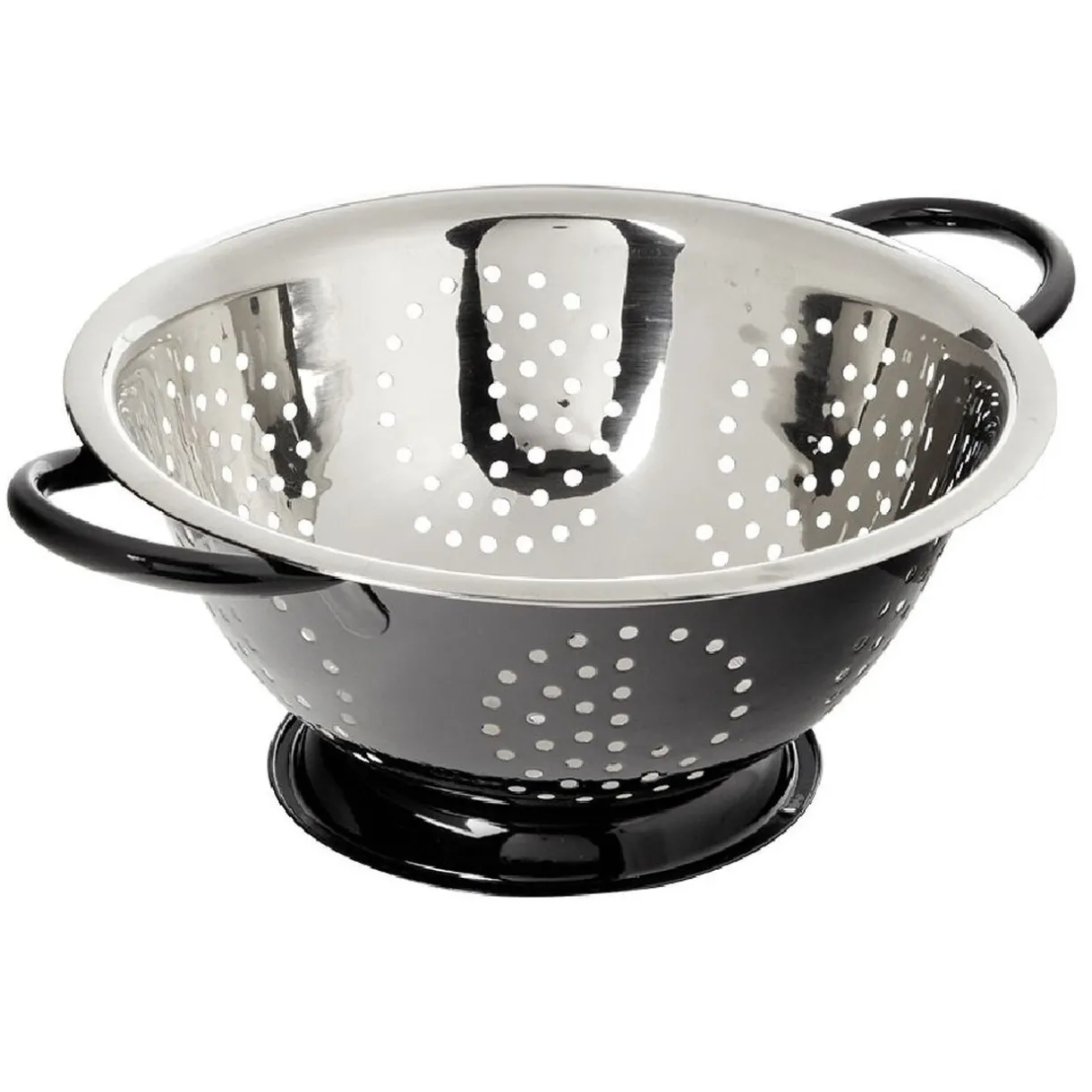 Gifi Passoire ronde en inox noir et gris Best