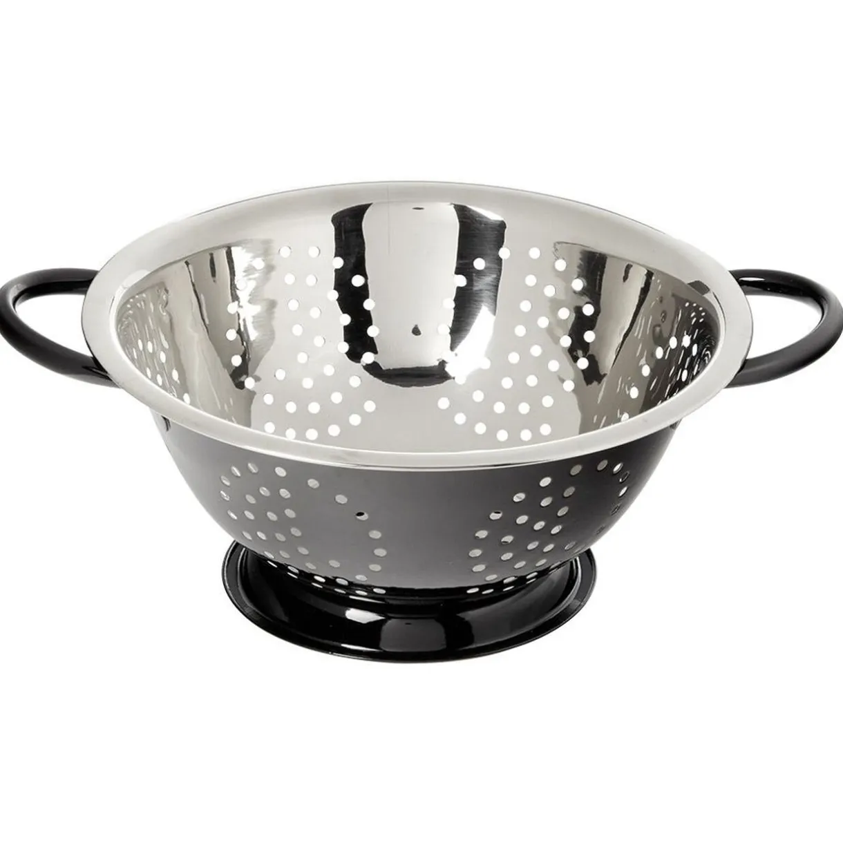 Gifi Passoire ronde en inox noir et gris Best