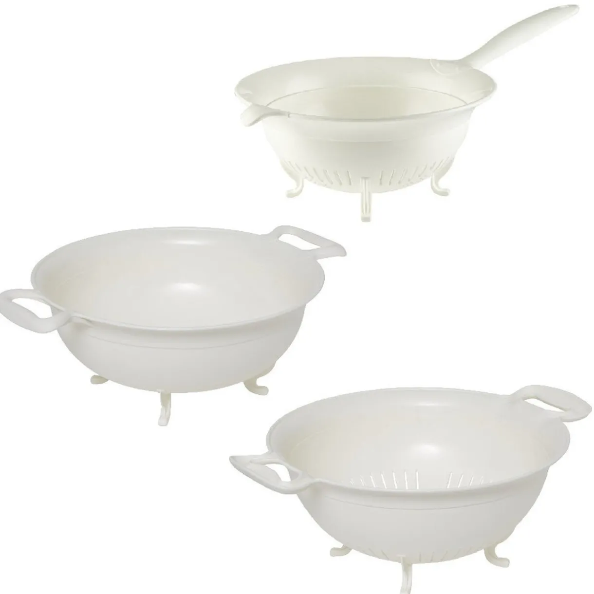Gifi Passoire x2 et bol blancs XL Sale