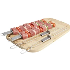 Gifi Pic à brochettes double avec bouton poussoir x4