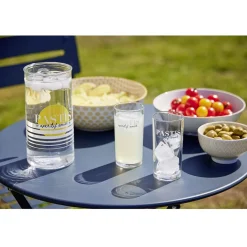 Gifi Pichet broc en verr inscription Pastis apéritif anisé 1L