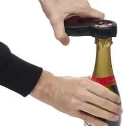 Gifi Pince multifonction 6en1 ouvre bouteille et bocal noir et rouge Outlet
