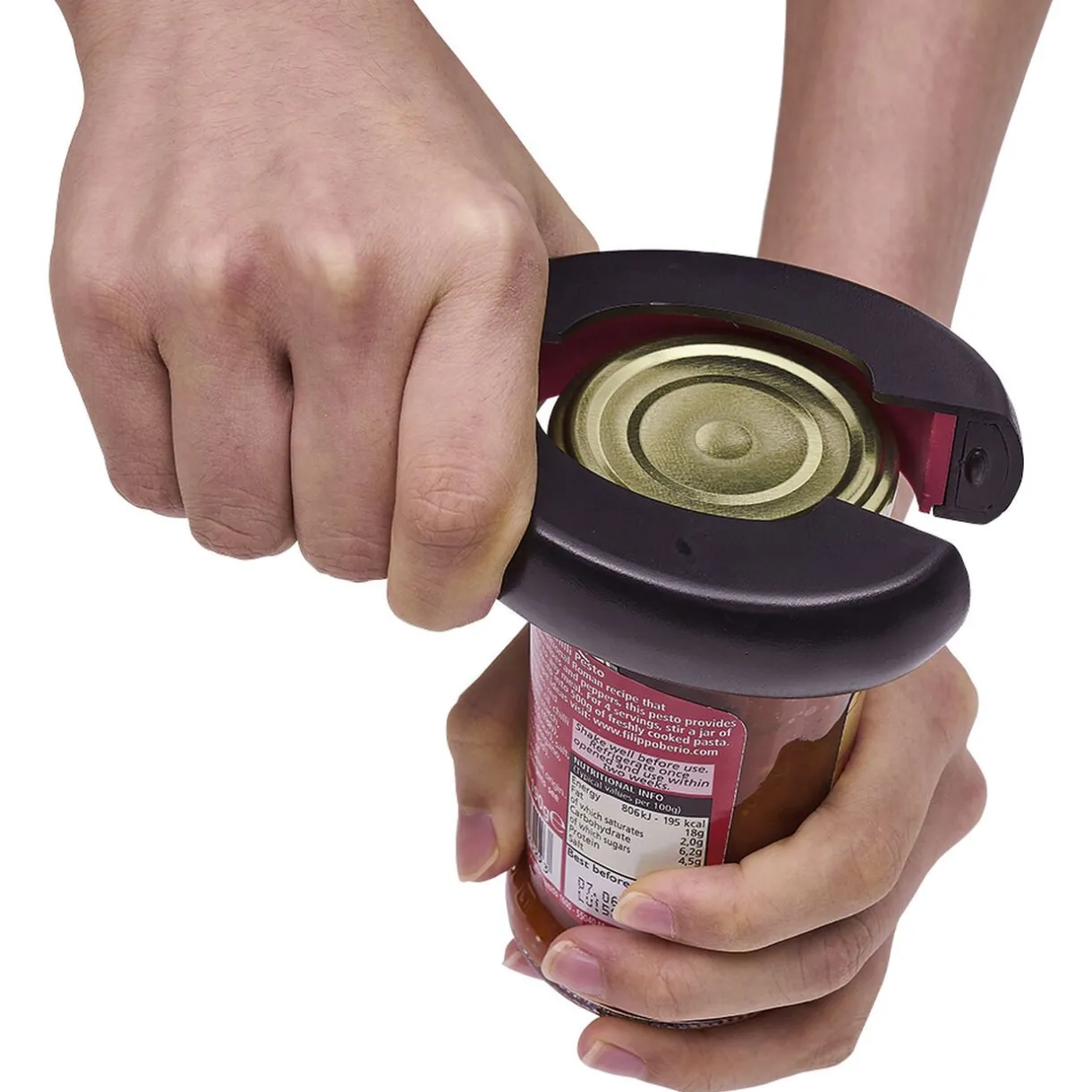 Gifi Pince multifonction 6en1 ouvre bouteille et bocal noir et rouge Outlet