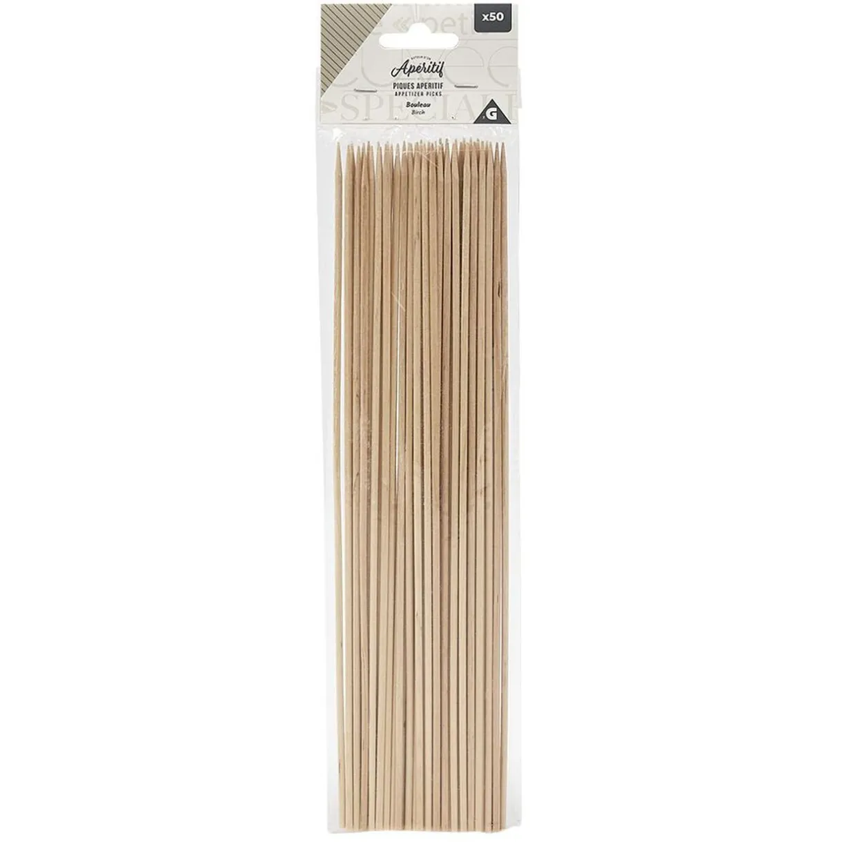Gifi Pique à brochette en bouleau L.30cm - x50