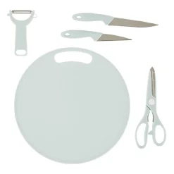 Gifi Planche à découper + 4 ustensiles de cuisine Online