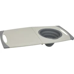 Gifi Planche à découper avec passoire rétractable silicone 56x29,5cm Clearance