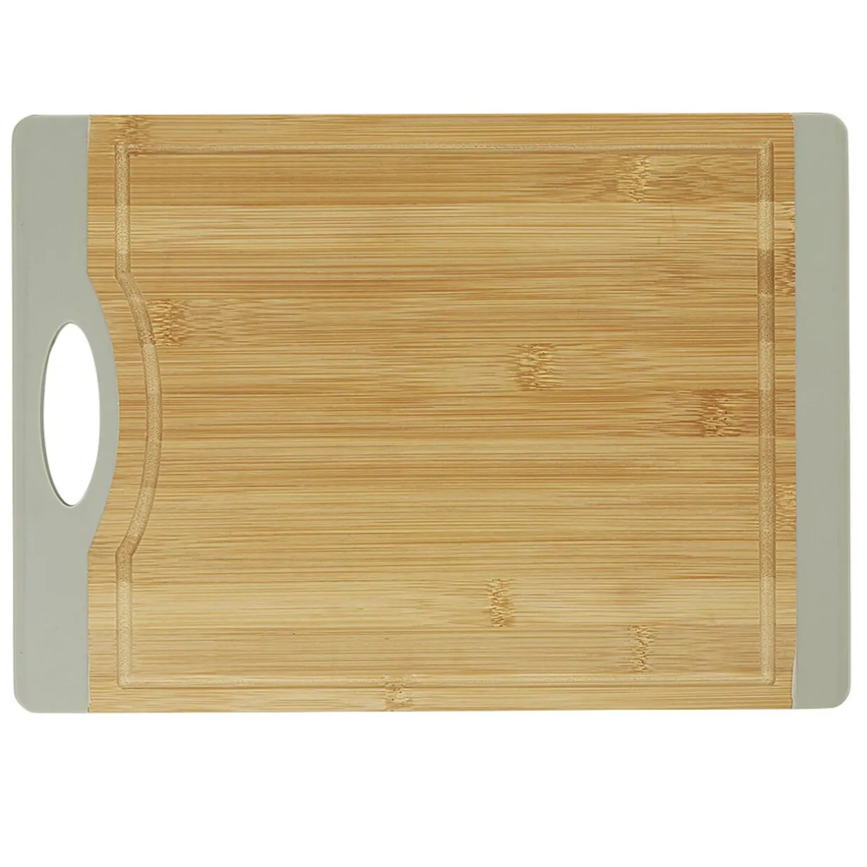 Gifi Planche à découper bambou bord silicone gris Outlet