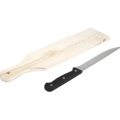 Gifi Planche à découper bois avec couteau Online