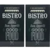 Gifi Planche à découper cache plaque Bistro x2 New