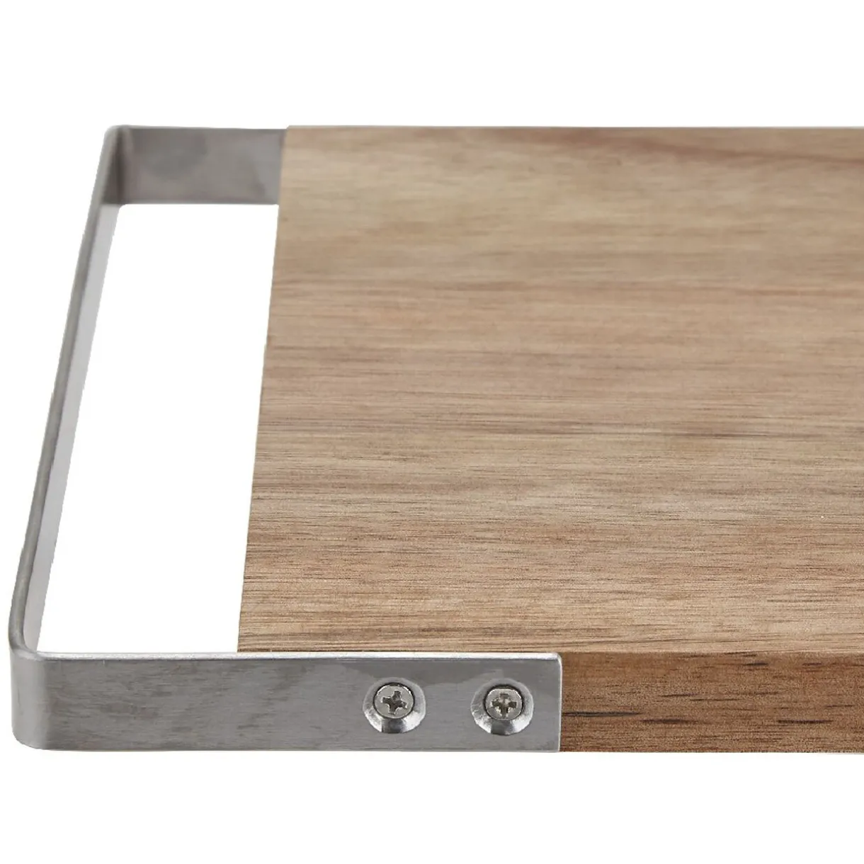 Gifi Planche à découper en acacia avec poignée inox Hot