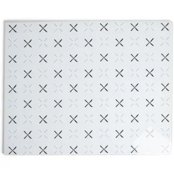 Gifi Planche à découper en verre blanc motif noir - 38x30cm Discount