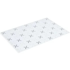 Gifi Planche à découper en verre blanc motif noir - 38x30cm Discount