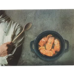 Gifi Planche à découper grise design chef Sale